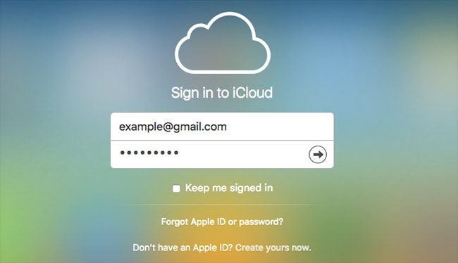 Login to iCloud on Mac