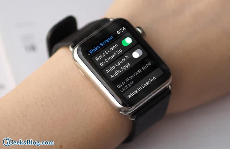 How to turn off auto playing audio apps in watchos 4 on apple watch