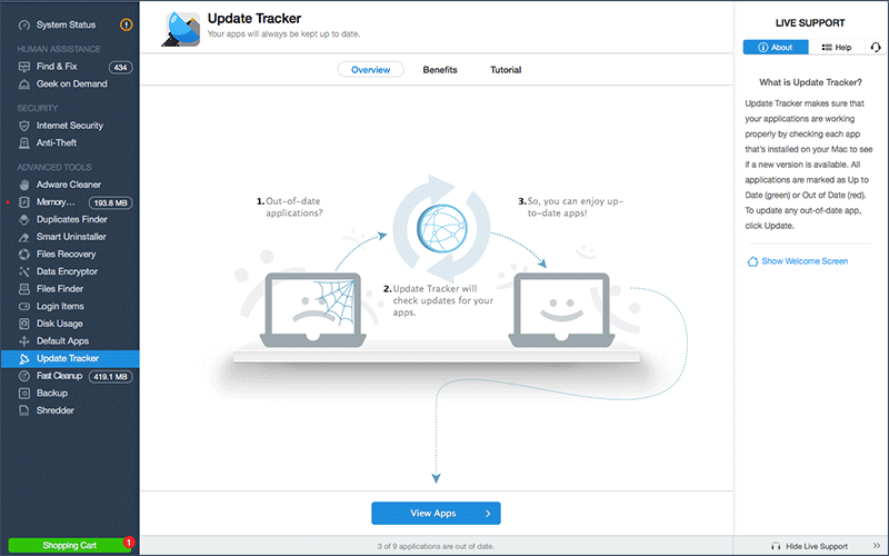 MacKeeper Mac Update Tracker