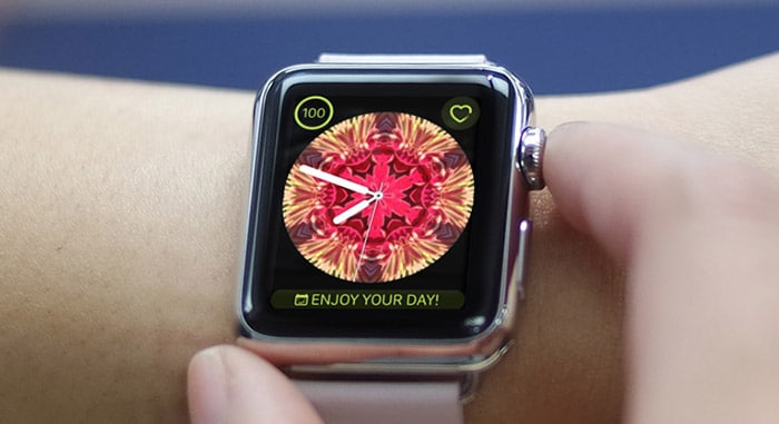 Press Digital Crown of Apple Watch