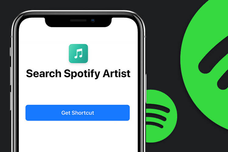 Search Spotify Artist Siri Shortcut