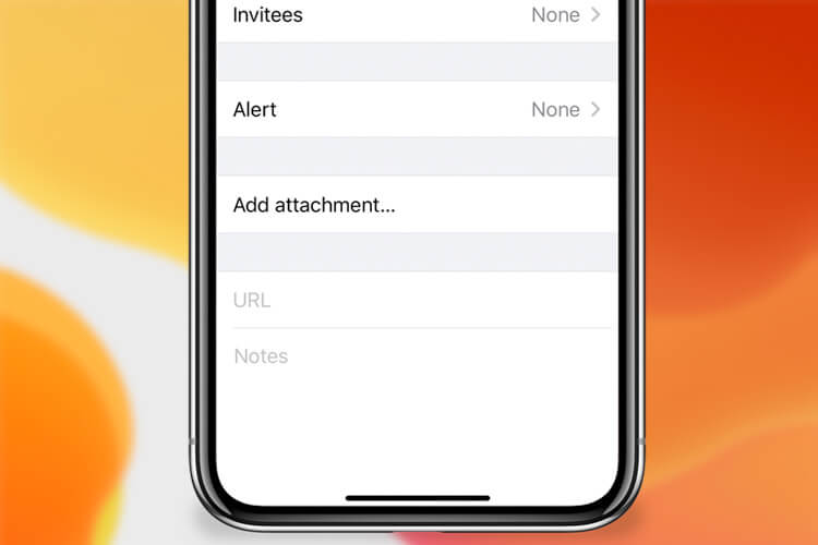 Add Attachments to Calendar Event in iOS 13
