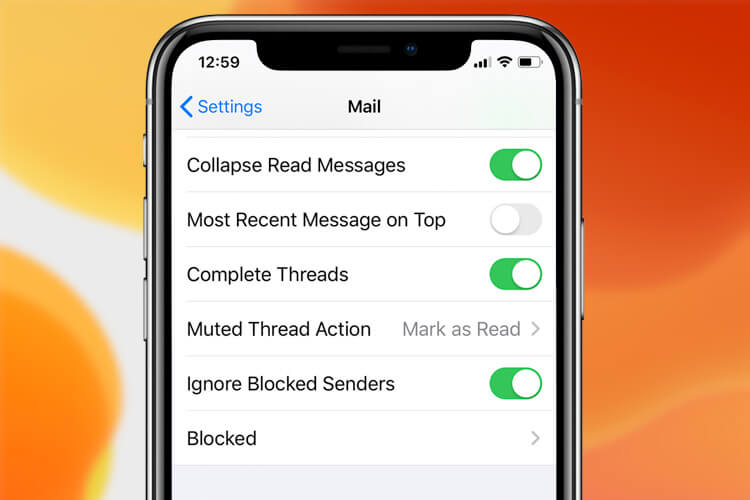Ignore Blocked Senders in iOS 13