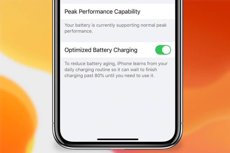 Optimized Battery Charging in iOS 13