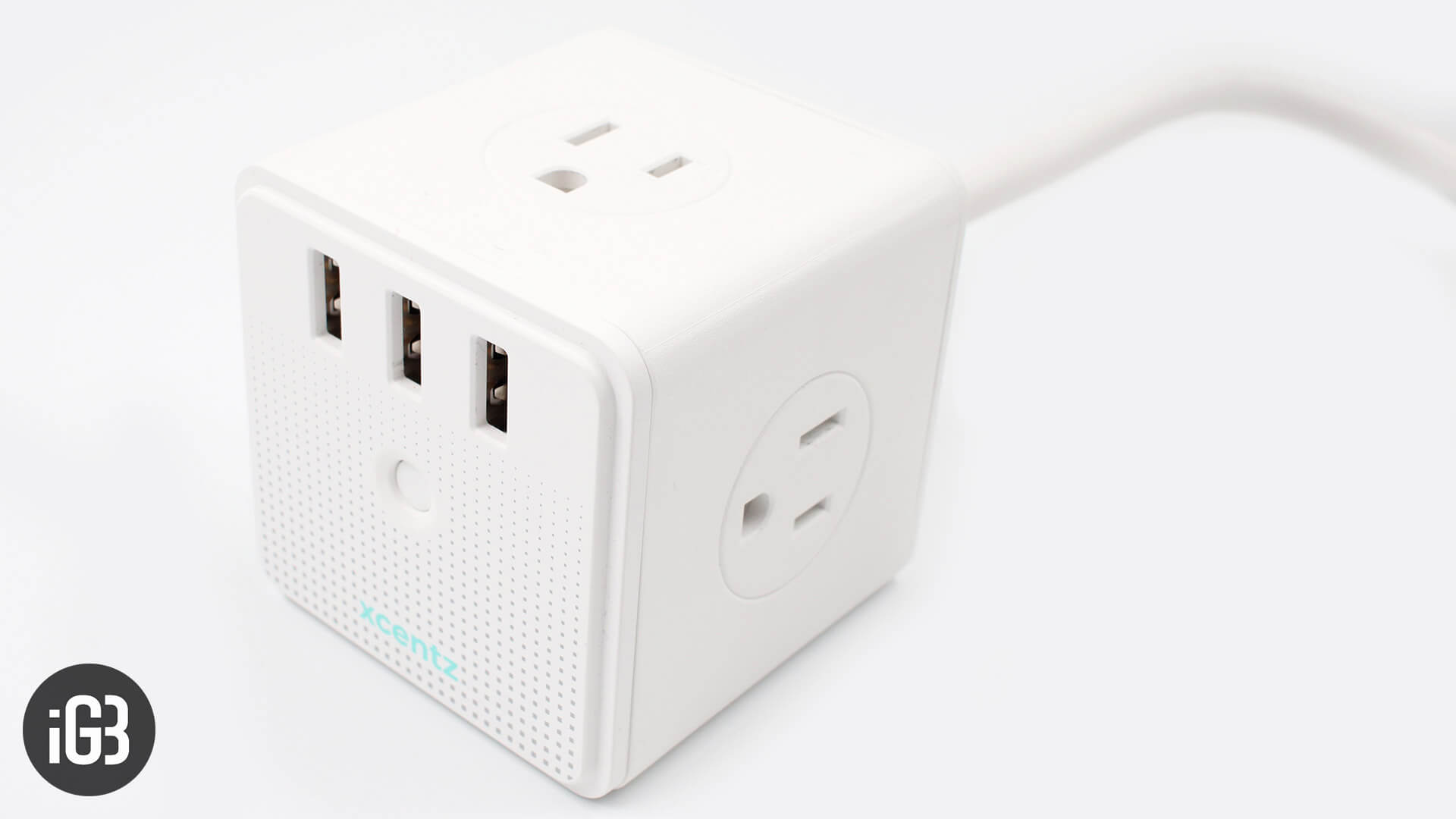 Xcentz power strip surge protector cube