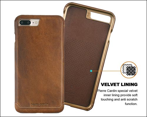 Pierre Cardin iPhone 7 Plus Leather Case