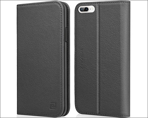 ZOVER Genuine Leather iPhone 8 Plus Wallet Case