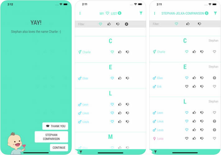 ‎CharliesNames Baby Name iPhone and iPad App Screenshot