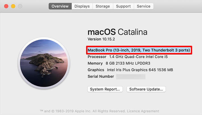 Click on About This Mac to Check MacBook Turbo Boost Technology