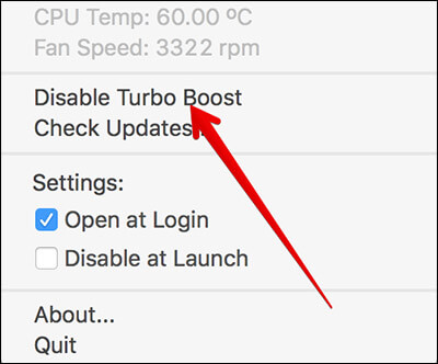 Disable Turbo Boost on MacBook