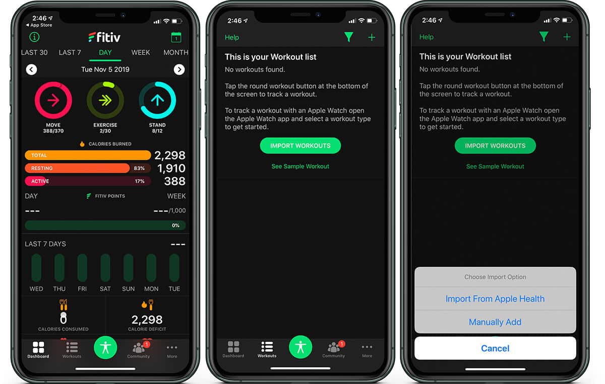 Import Health App Data Manually in FITIV App on iPhone