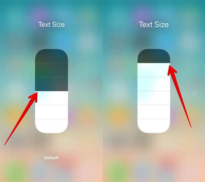 Change Font Size from Control Center in iOS 11