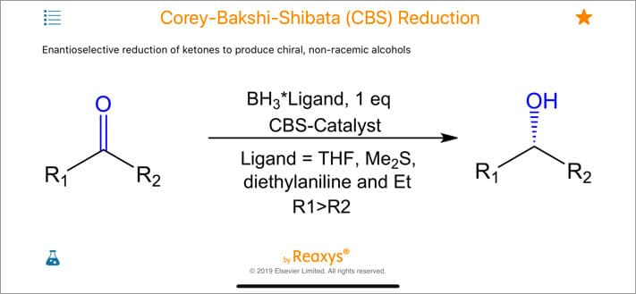 ReactionFlash iOS Chemistry App Screenshot