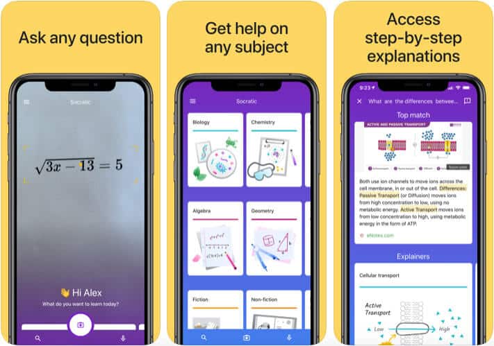 Socratic by Google iPhone and iPad Chemistry App Screenshot