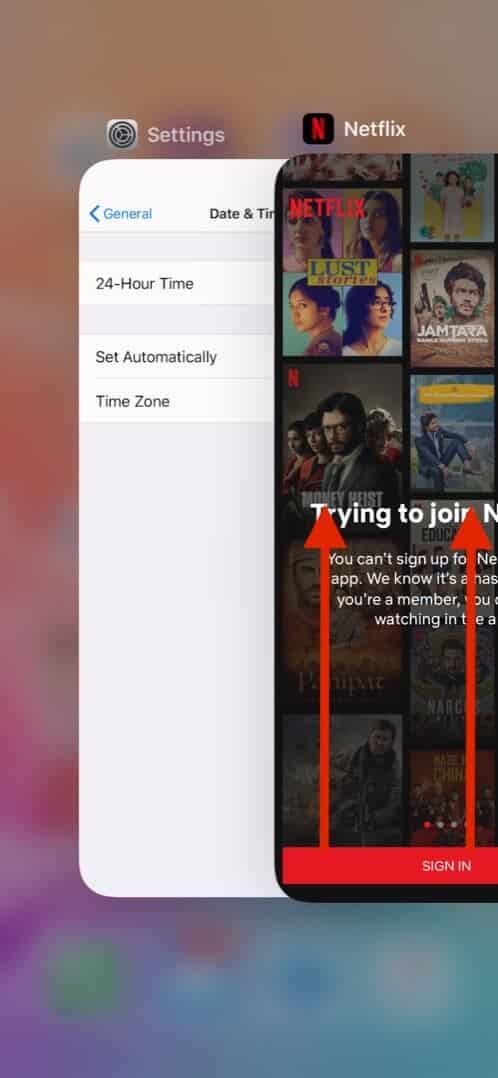Force Close the Netflix App on iPhone