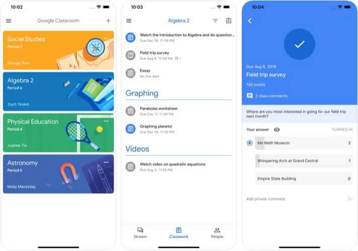 ‎Google Classroom Management iPhone and iPad App Screenshot