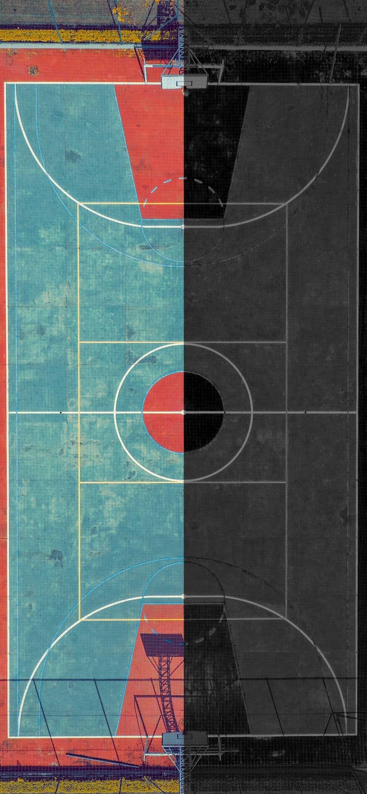 which half of the court iphone wallpaper by igeeksblog