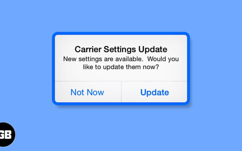 How to update carrier settings on iphone or ipad