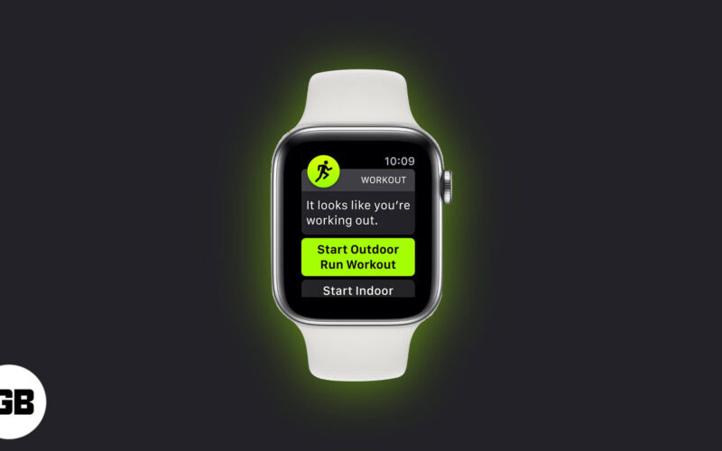 How to use workout detection on apple watch