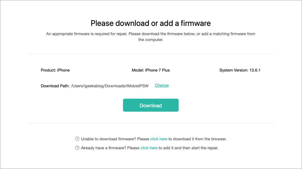 download firmware