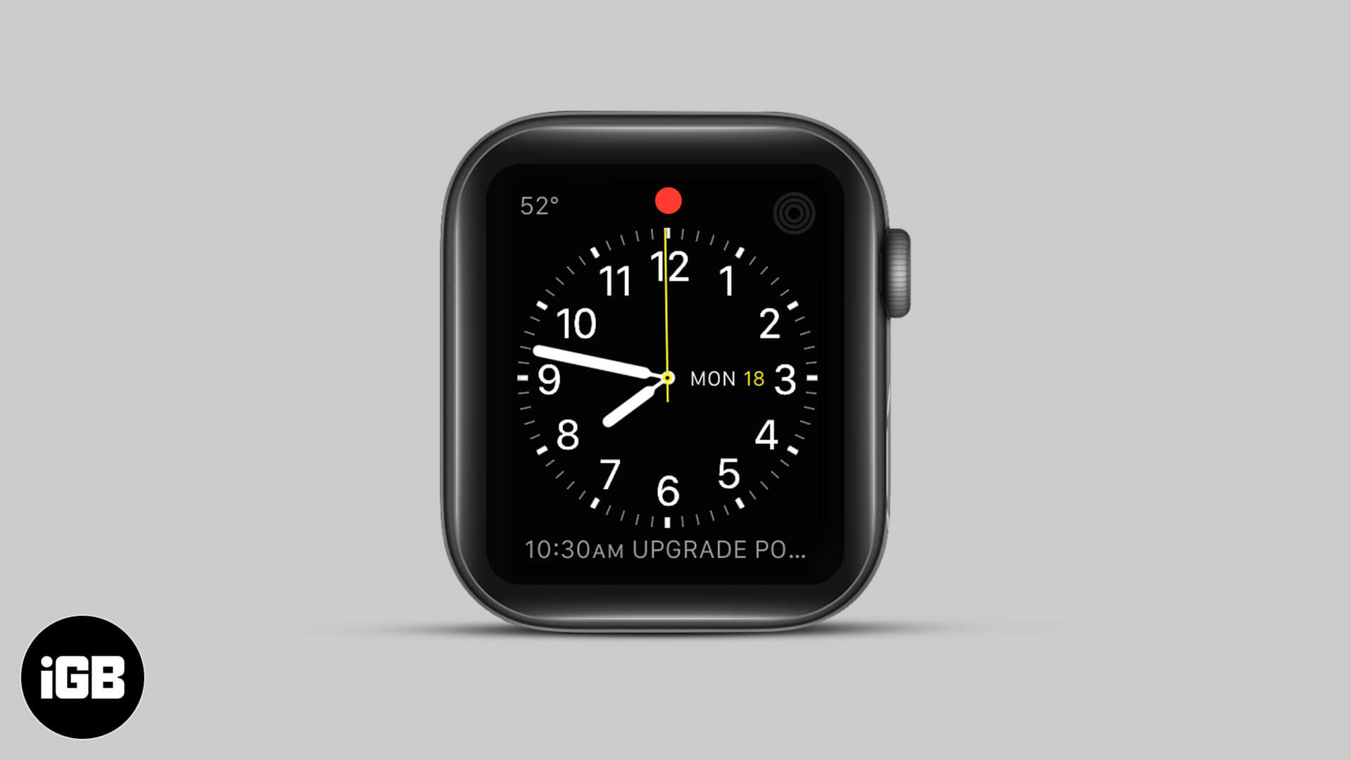 What is red dot on apple watch and how to get rid of it