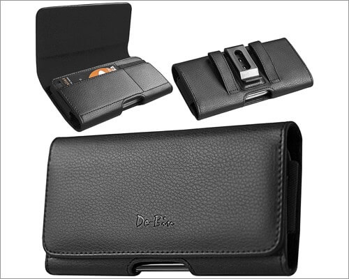 De-Bin Premium Belt Holster Case for iPhone 12 Pro Max and 12 Mini