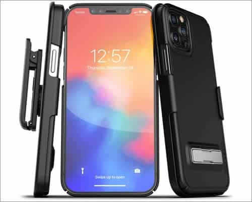 Encased Slimline Series Belt Clip Case for iPhone 12 Pro Max and 12 Mini