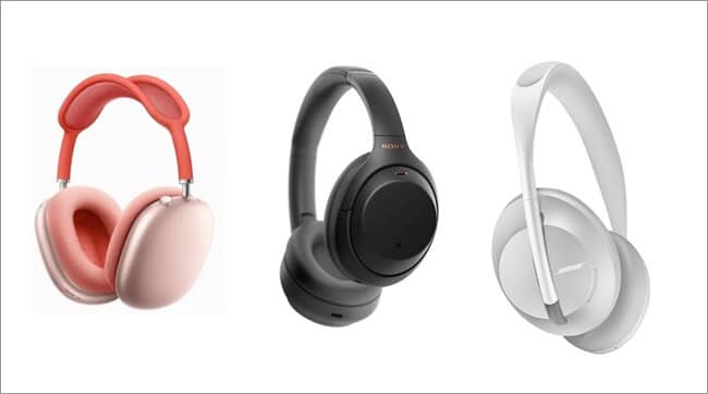 AirPods Max vs Sony WH-1000XM4 vs Bose 700 - Design