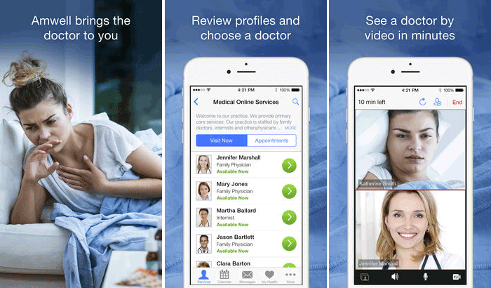 Amwell iPhone and iPad App Screenshot