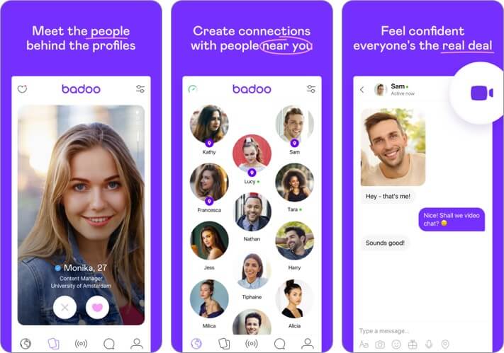 Badoo Friendship App for iPhone Screenshot