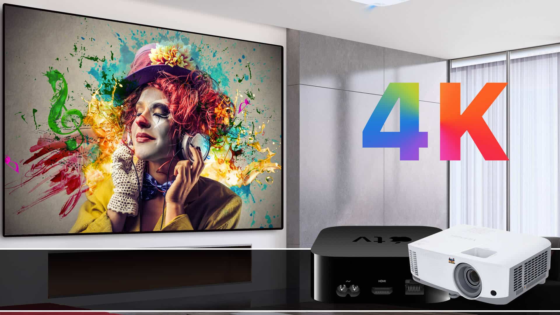 Best apple tv 4k projectors