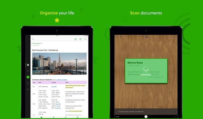 Evernote iPad Note Taking App Screenshot