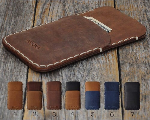 HAPPER STUDIO iPhone 11 Pro Max Italian Leather Sleeve