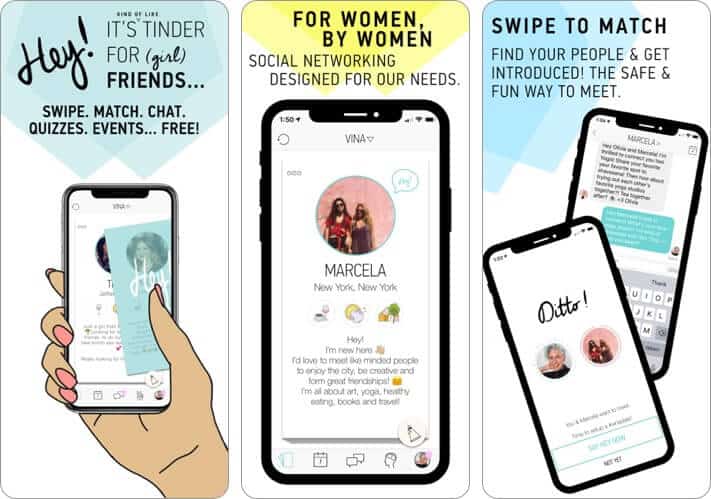 Hey Vina iPhone Friendship App Screenshot