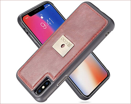 JGOO iPhone Xs Max Leather Case