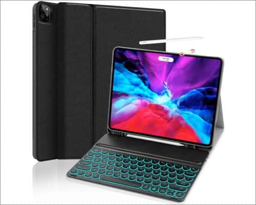 JUQITECH 12.9-inch iPad Pro 2020 Keyboard Case