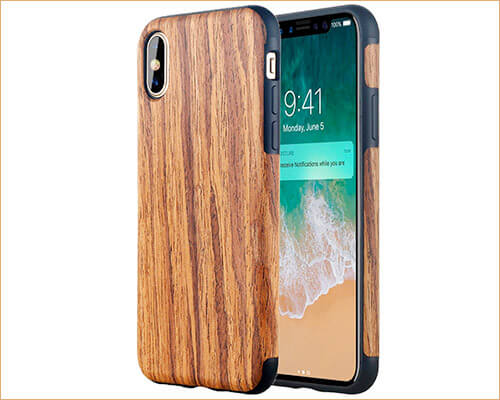 LONTECT Wooden Case for iPhone Xs Max