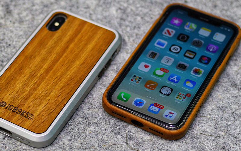 Natural Wooden Cases for iPhone X, Xs, XR, and iPhone Xs Max