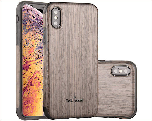 NeWisdom Wooden Case for iPhone Xs