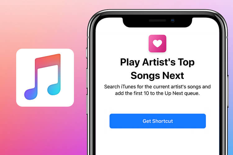Play Artist Top Songs Next Siri Shortcut