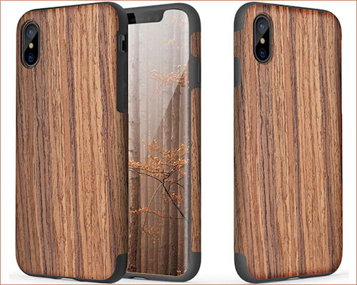 ROCK Wooden Case for iPhone Xs