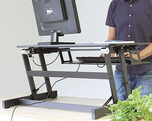 Rocelco Standing Desk for iMac, MacBook, and Windows Desktop