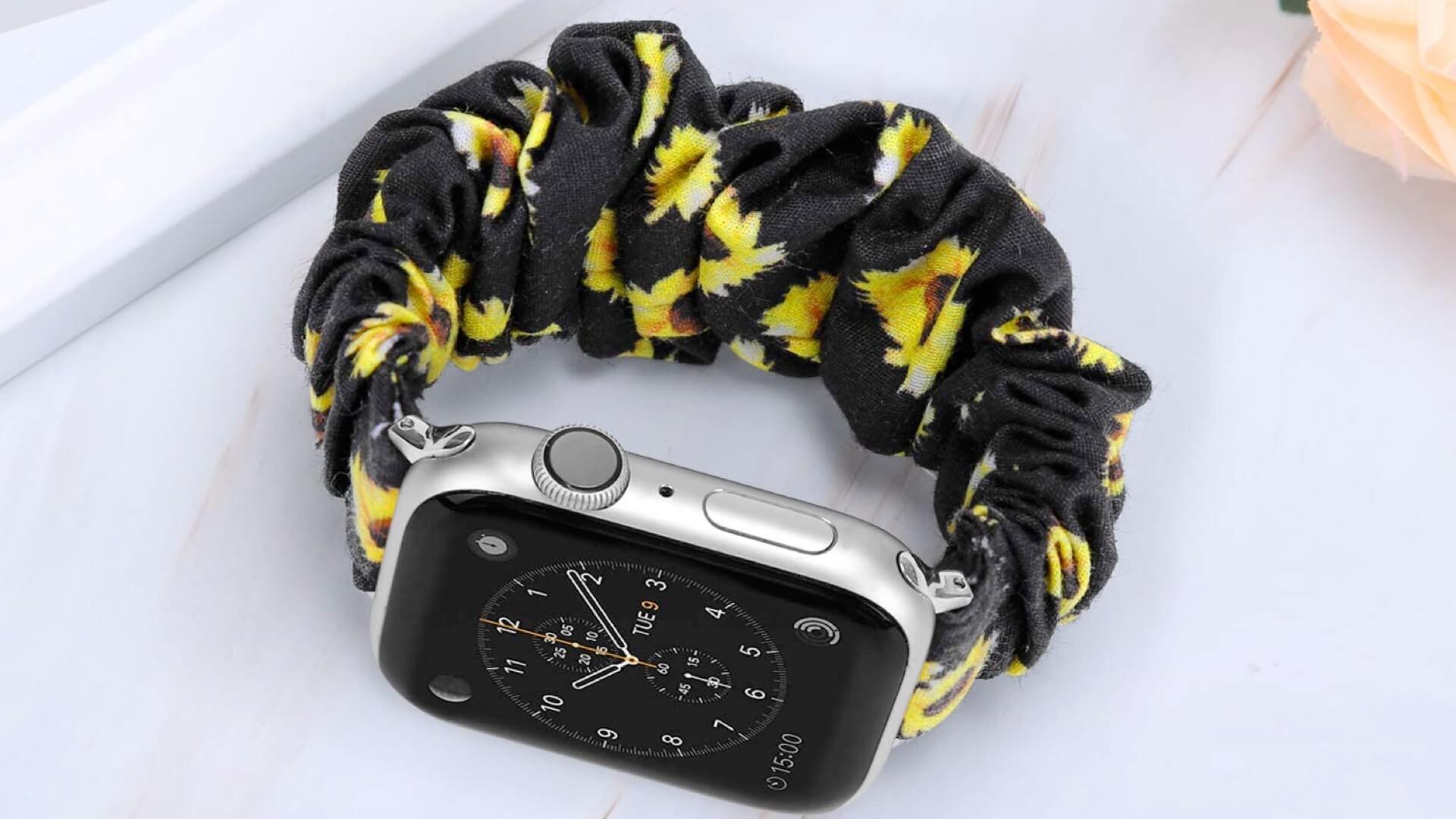 Scrunchie apple watch bands