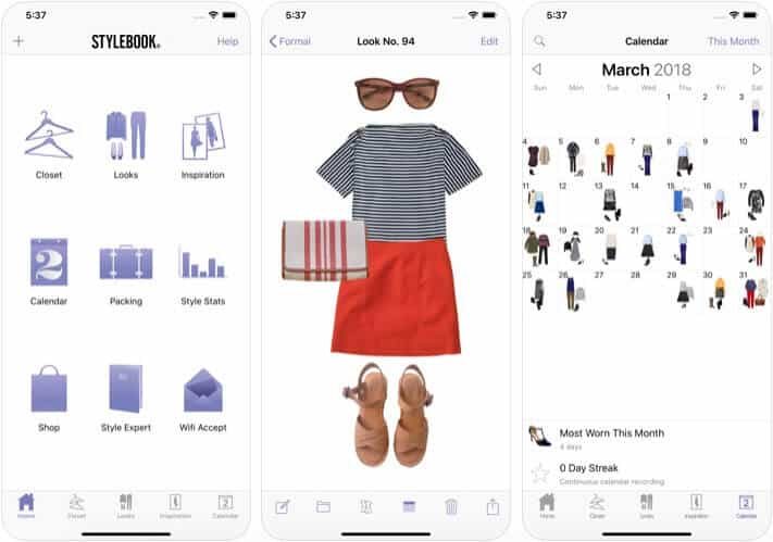 Stylebook iPhone and iPad Closet App Screenshot