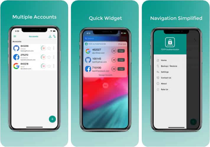 TOTP Authenticator Two-Factor Authentication iPhone App