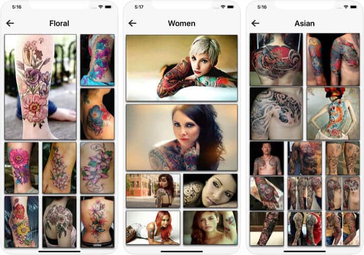 Tattoo Designs iPhone and iPad App Screenshot