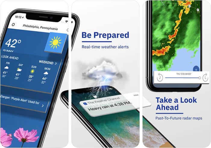 The Weather Channel iPhone and iPad App Screenshot