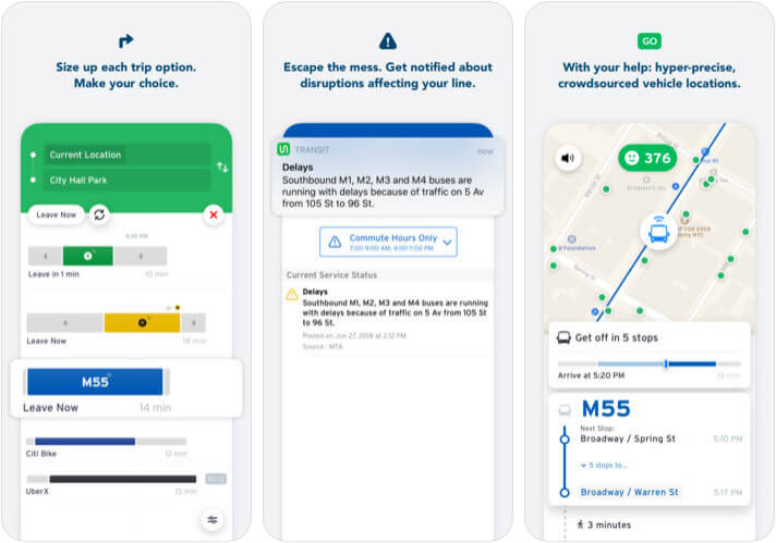 Transit iPhone App Screenshot