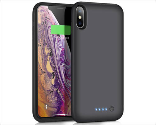 Vooe portable battery case for iphone xs max