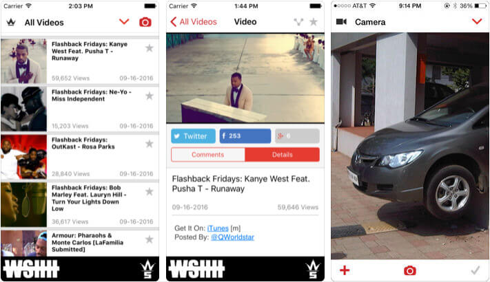 Worldstar Hip Hop iOS App Screenshot